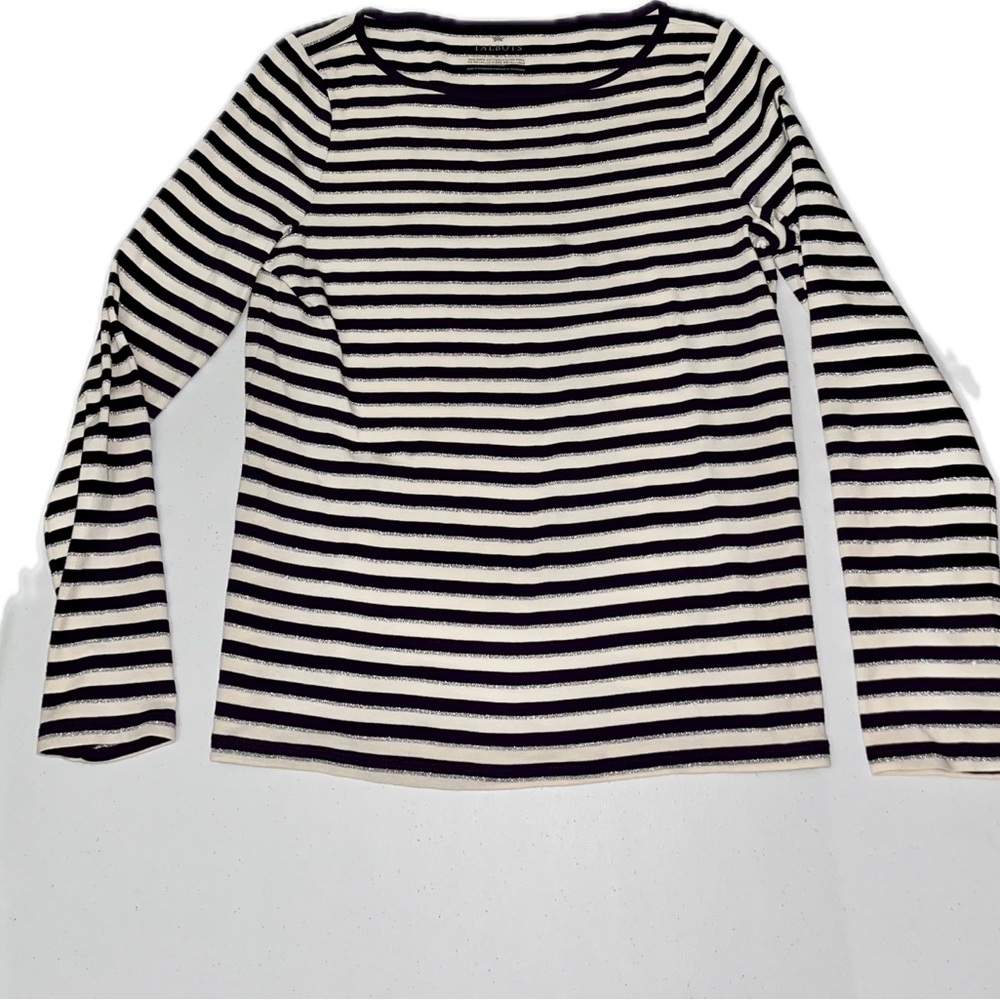 💙 Talbots Striped Blouse